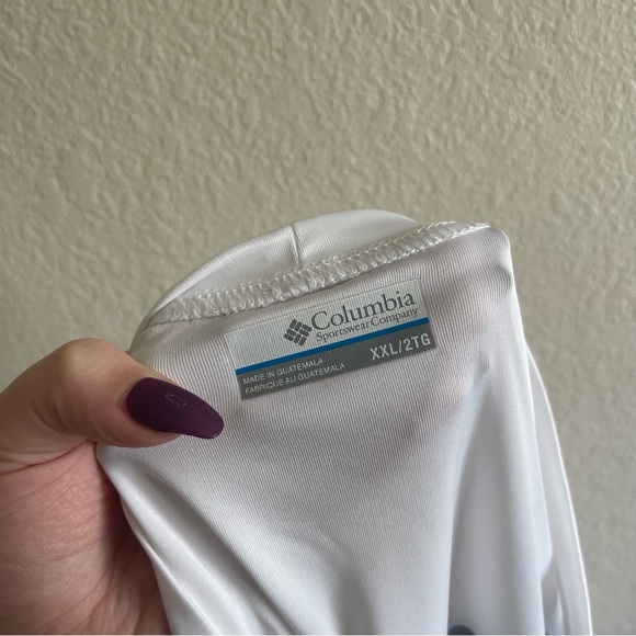 Columbia PFG White American Flag Fishing Hook Long Sleeve Men’s Size XXL - Picture 6 of 7